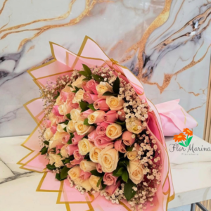 Ramillete Alma Rosadas X100 Rosas