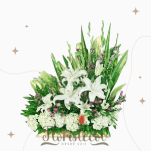 Arreglo Fúnebre Lirios y Hortencias