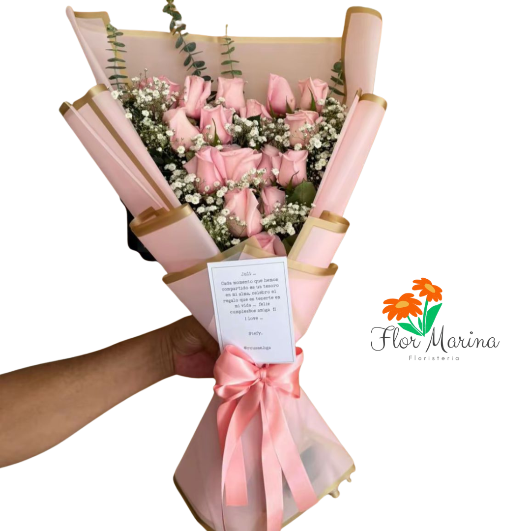 Ramillete de Rosas Rosadas